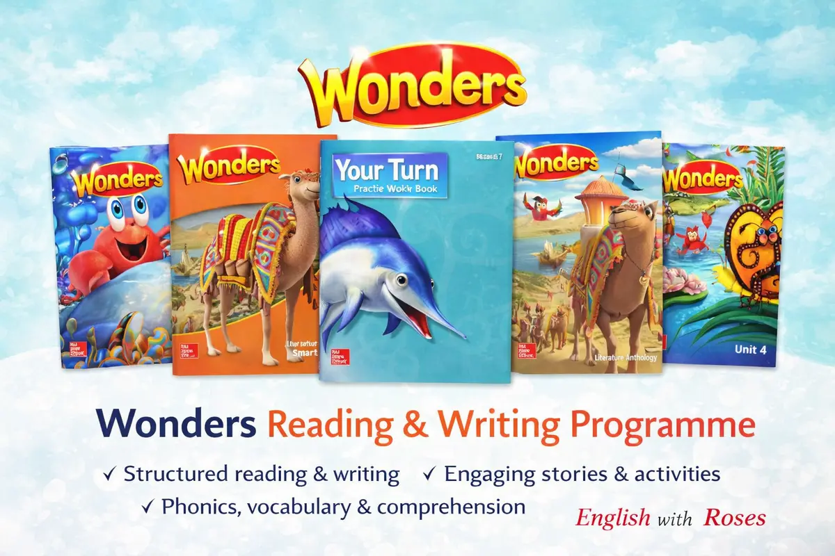 Wonders Reading & Writing course catalogue poster